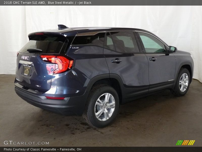 Blue Steel Metallic / ­Jet Black 2018 GMC Terrain SLE AWD
