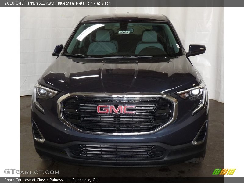 Blue Steel Metallic / ­Jet Black 2018 GMC Terrain SLE AWD