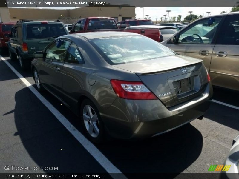 Galaxy Gray Metallic / Ivory 2006 Honda Civic EX Coupe