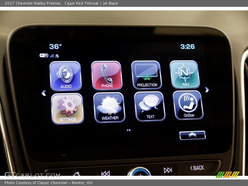 Cajun Red Tintcoat / Jet Black 2017 Chevrolet Malibu Premier