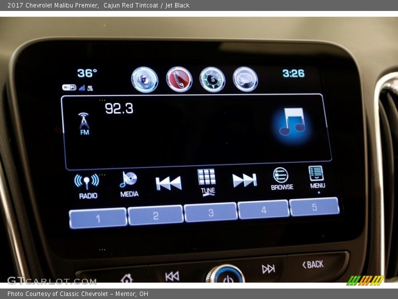 Cajun Red Tintcoat / Jet Black 2017 Chevrolet Malibu Premier