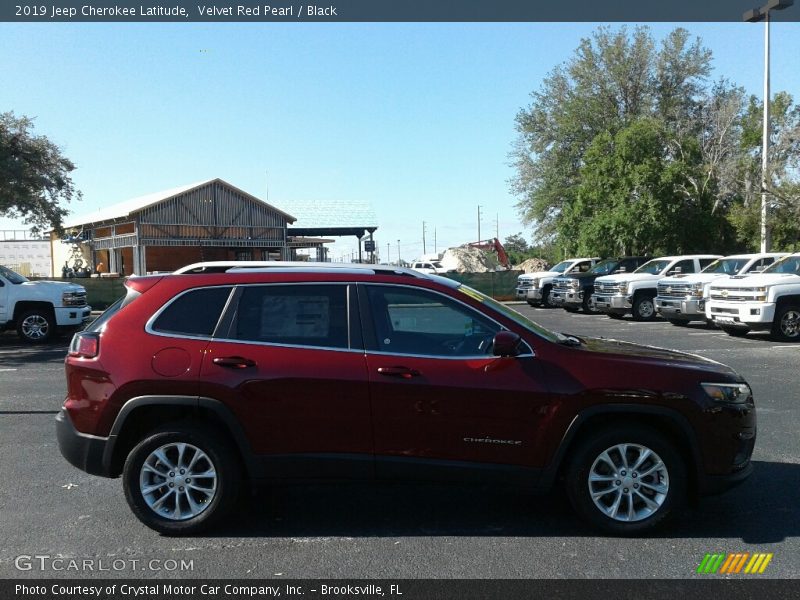 Velvet Red Pearl / Black 2019 Jeep Cherokee Latitude