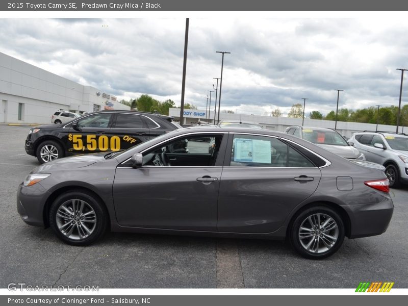 Predawn Gray Mica / Black 2015 Toyota Camry SE