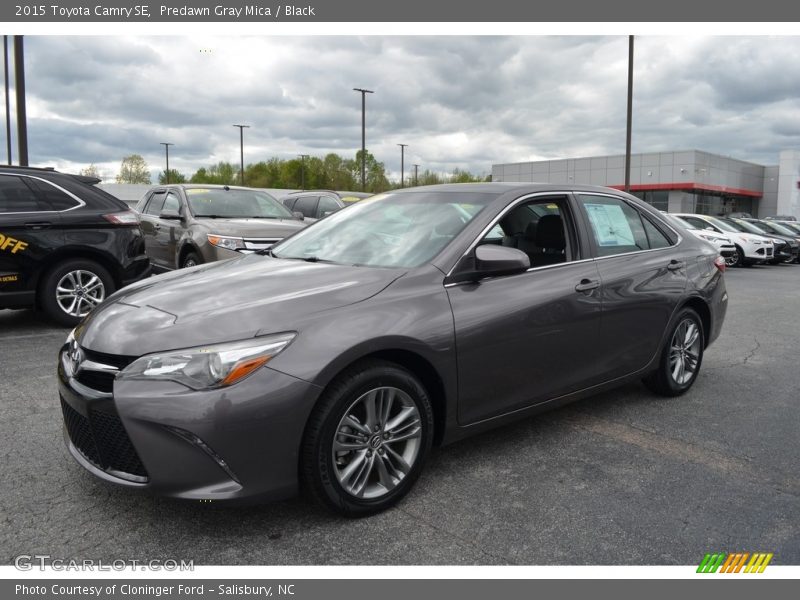 Predawn Gray Mica / Black 2015 Toyota Camry SE