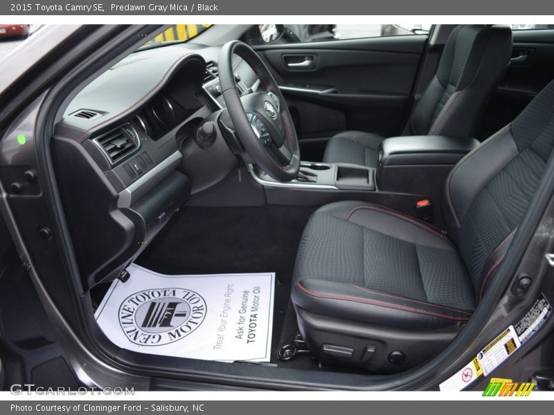 Predawn Gray Mica / Black 2015 Toyota Camry SE