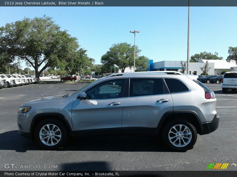 Billet Silver Metallic / Black 2019 Jeep Cherokee Latitude
