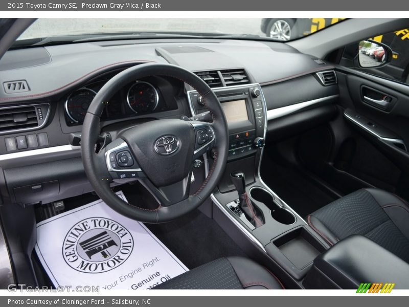 Predawn Gray Mica / Black 2015 Toyota Camry SE