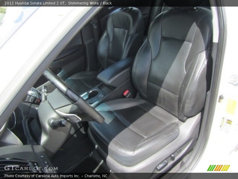 Shimmering White / Black 2012 Hyundai Sonata Limited 2.0T
