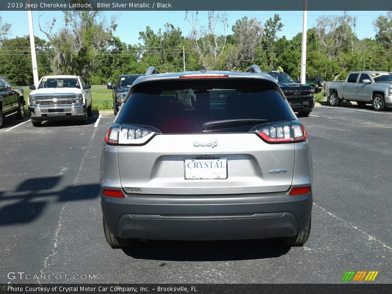 Billet Silver Metallic / Black 2019 Jeep Cherokee Latitude