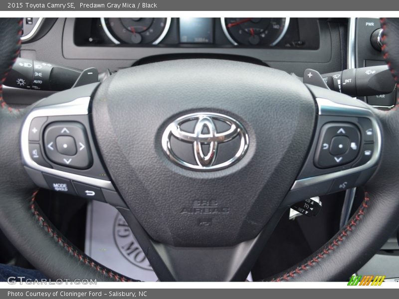 Predawn Gray Mica / Black 2015 Toyota Camry SE