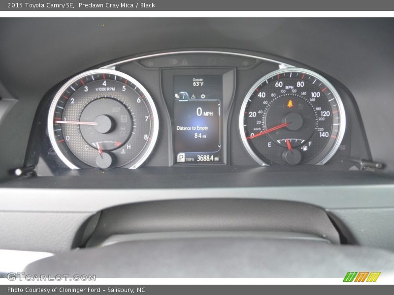 Predawn Gray Mica / Black 2015 Toyota Camry SE