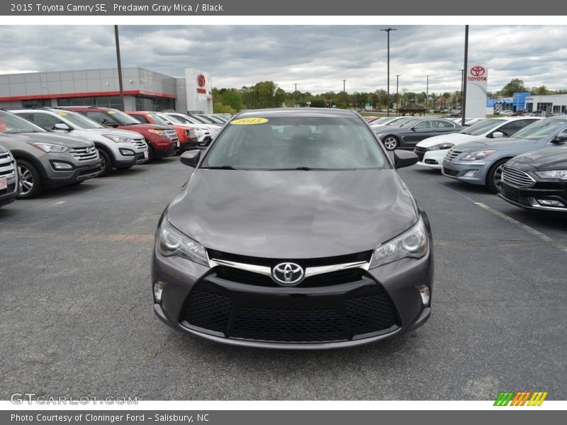 Predawn Gray Mica / Black 2015 Toyota Camry SE