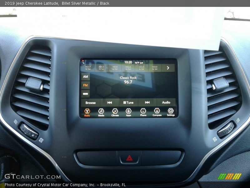 Billet Silver Metallic / Black 2019 Jeep Cherokee Latitude