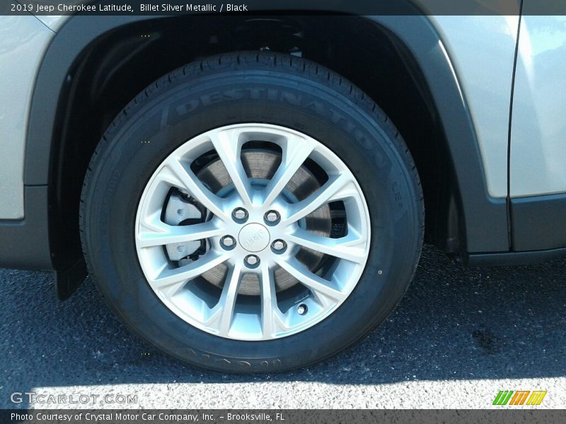 Billet Silver Metallic / Black 2019 Jeep Cherokee Latitude