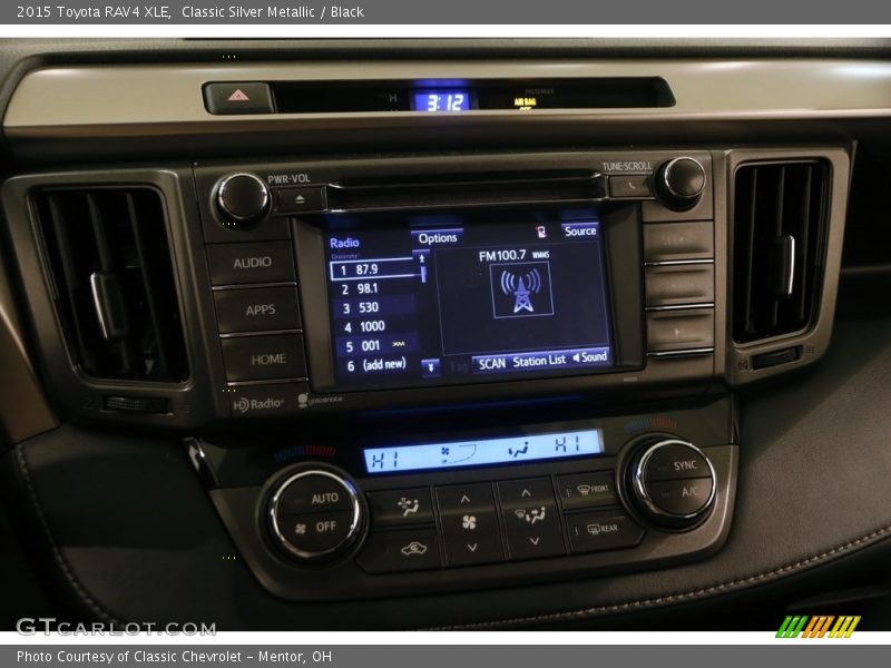 Classic Silver Metallic / Black 2015 Toyota RAV4 XLE