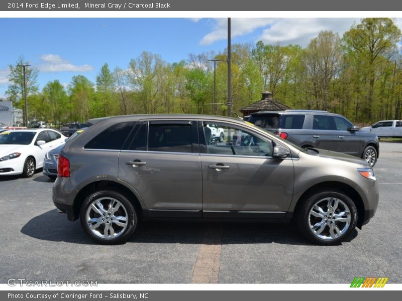 Mineral Gray / Charcoal Black 2014 Ford Edge Limited