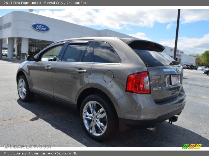 Mineral Gray / Charcoal Black 2014 Ford Edge Limited