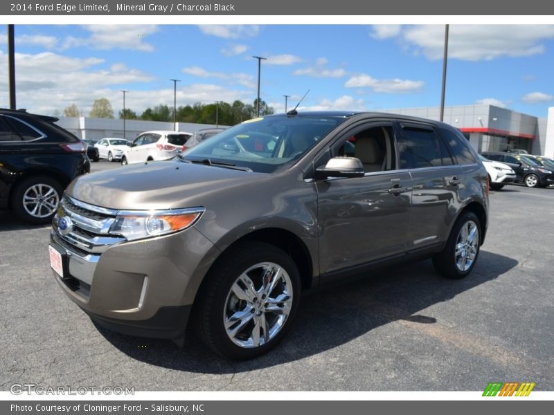 Mineral Gray / Charcoal Black 2014 Ford Edge Limited