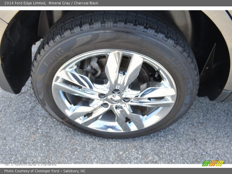 Mineral Gray / Charcoal Black 2014 Ford Edge Limited