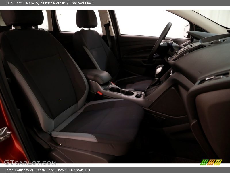 Sunset Metallic / Charcoal Black 2015 Ford Escape S