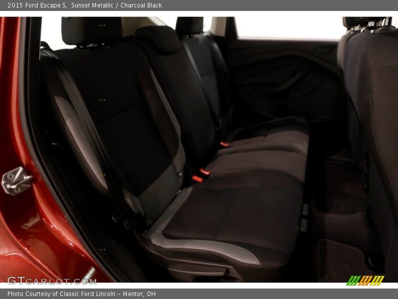 Sunset Metallic / Charcoal Black 2015 Ford Escape S