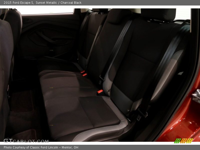 Sunset Metallic / Charcoal Black 2015 Ford Escape S