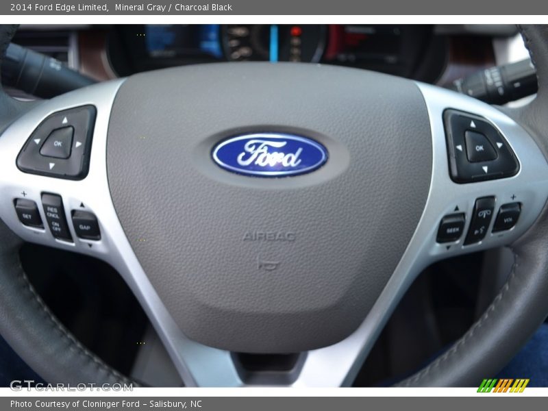 Mineral Gray / Charcoal Black 2014 Ford Edge Limited