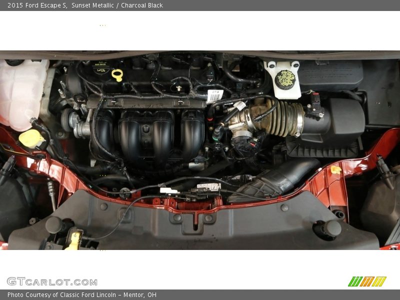 Sunset Metallic / Charcoal Black 2015 Ford Escape S