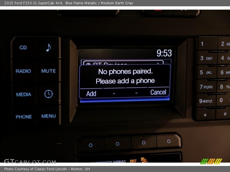 Blue Flame Metallic / Medium Earth Gray 2015 Ford F150 XL SuperCab 4x4