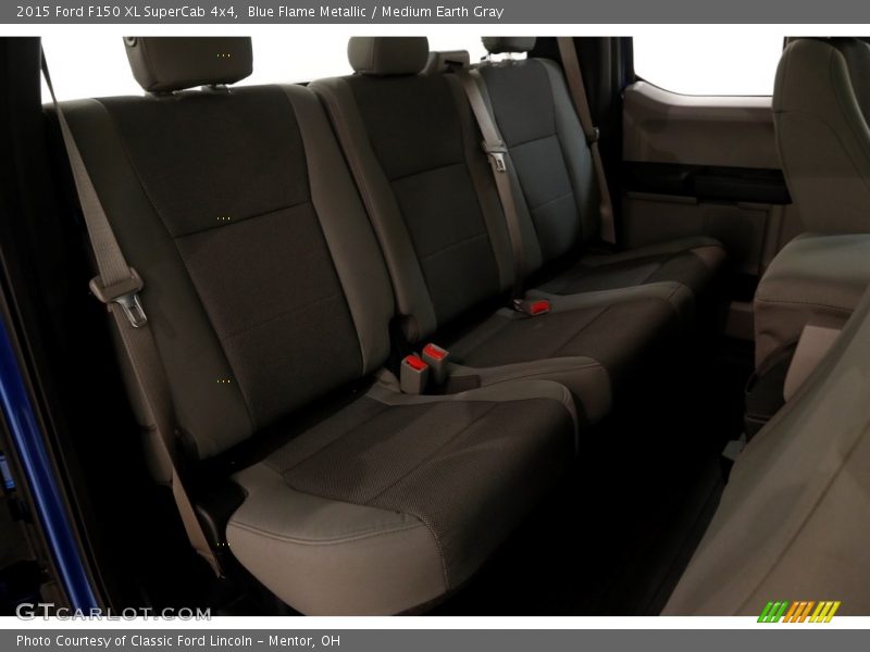 Blue Flame Metallic / Medium Earth Gray 2015 Ford F150 XL SuperCab 4x4