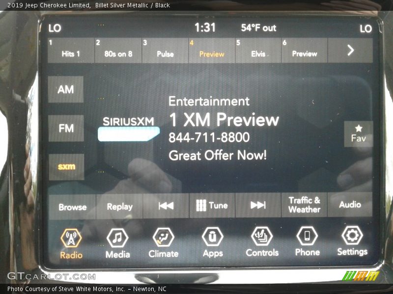 Billet Silver Metallic / Black 2019 Jeep Cherokee Limited