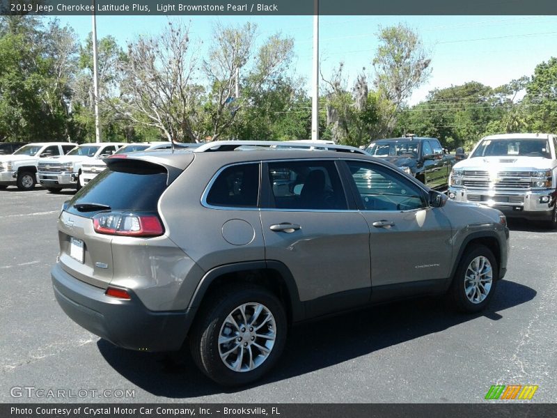 Light Brownstone Pearl / Black 2019 Jeep Cherokee Latitude Plus