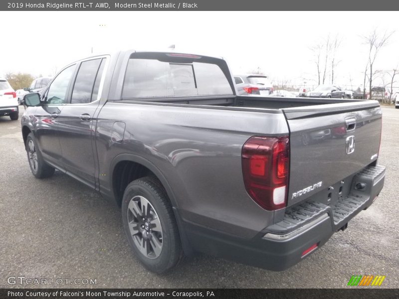 Modern Steel Metallic / Black 2019 Honda Ridgeline RTL-T AWD