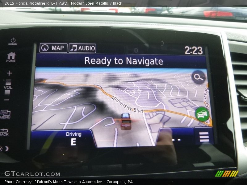 Navigation of 2019 Ridgeline RTL-T AWD