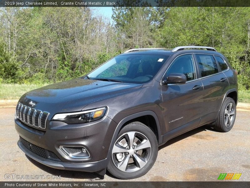 Granite Crystal Metallic / Black 2019 Jeep Cherokee Limited