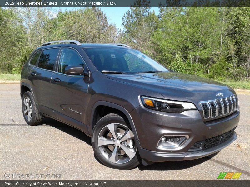 Granite Crystal Metallic / Black 2019 Jeep Cherokee Limited