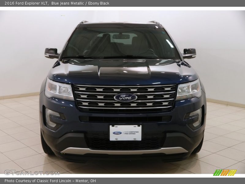 Blue Jeans Metallic / Ebony Black 2016 Ford Explorer XLT