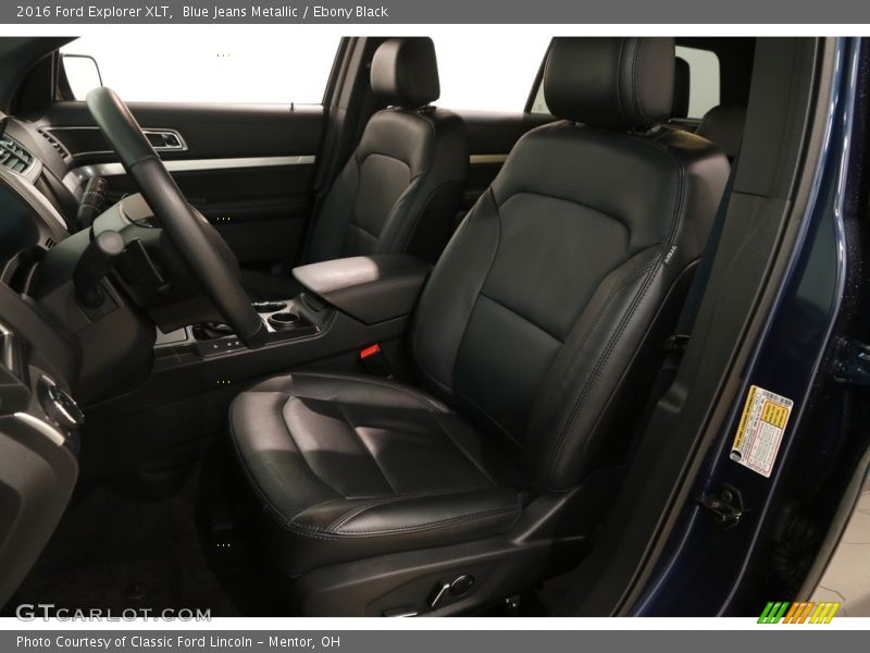 Blue Jeans Metallic / Ebony Black 2016 Ford Explorer XLT