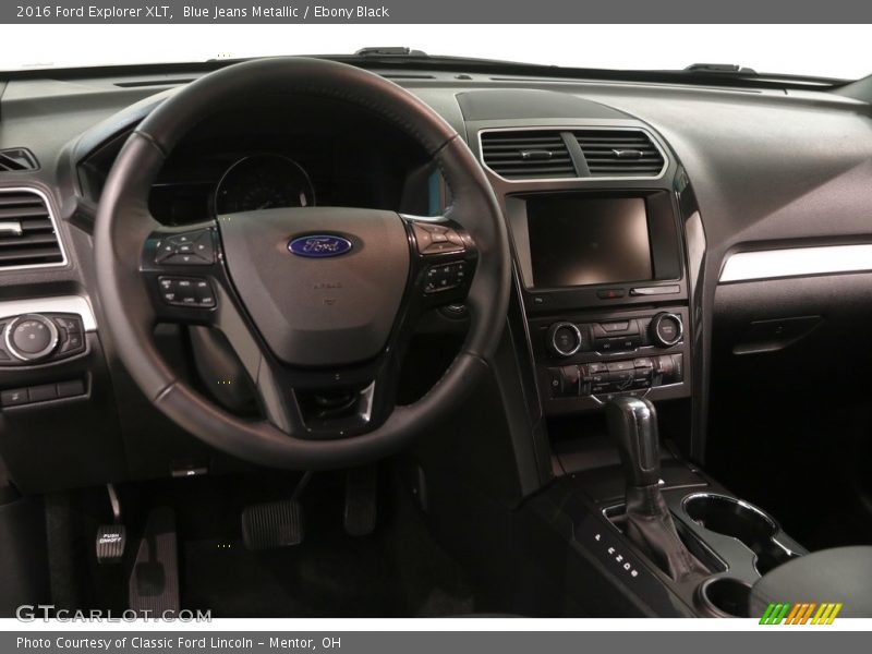 Blue Jeans Metallic / Ebony Black 2016 Ford Explorer XLT