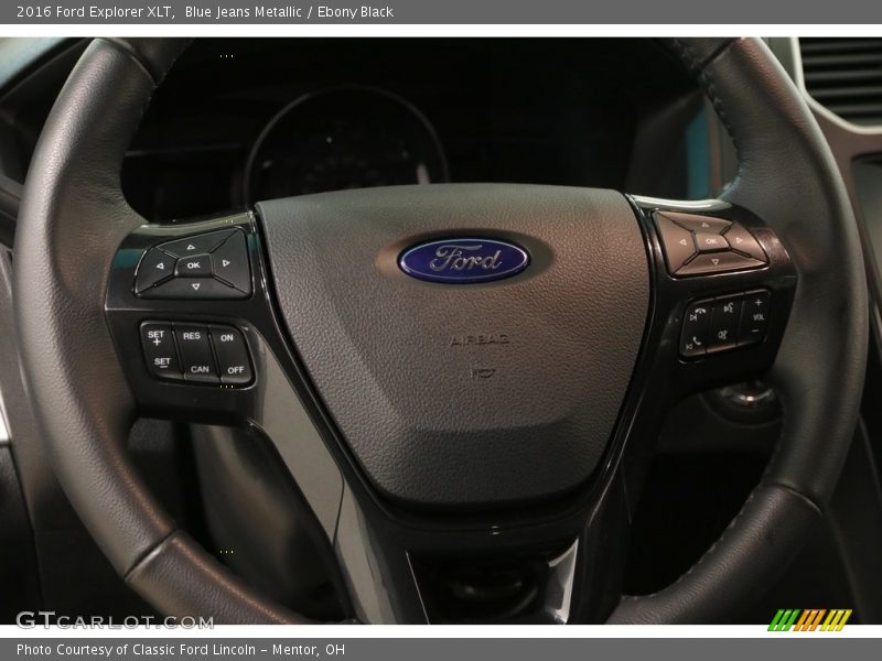 Blue Jeans Metallic / Ebony Black 2016 Ford Explorer XLT