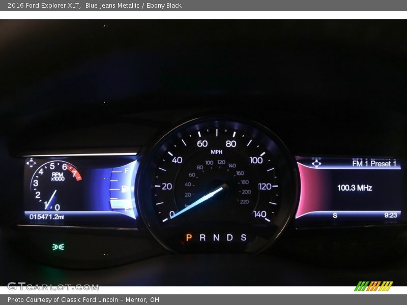 Blue Jeans Metallic / Ebony Black 2016 Ford Explorer XLT