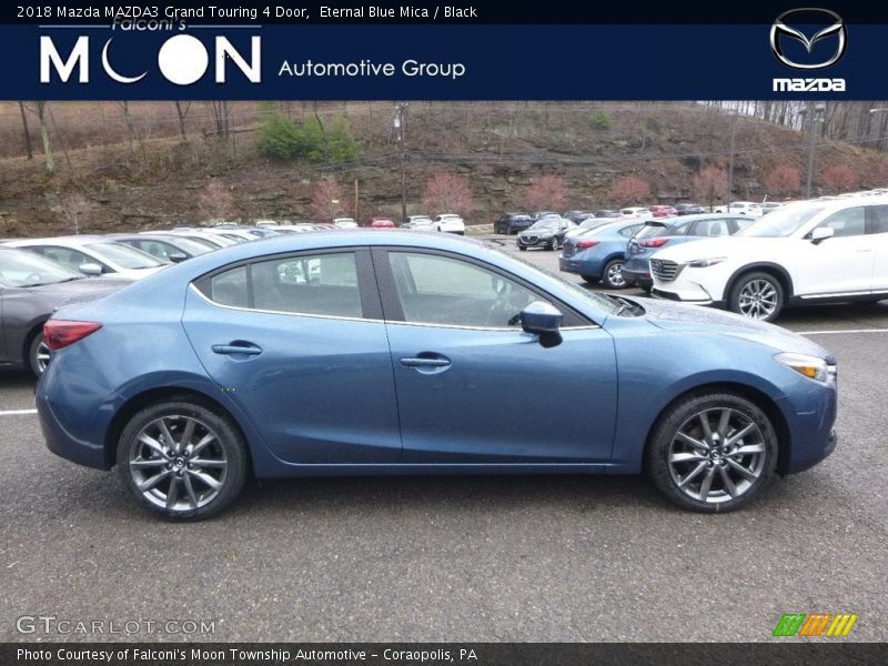 Eternal Blue Mica / Black 2018 Mazda MAZDA3 Grand Touring 4 Door