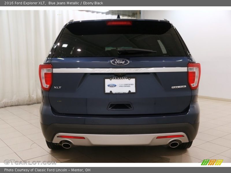 Blue Jeans Metallic / Ebony Black 2016 Ford Explorer XLT