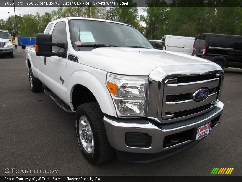 Oxford White / Steel 2015 Ford F250 Super Duty XLT Super Cab 4x4