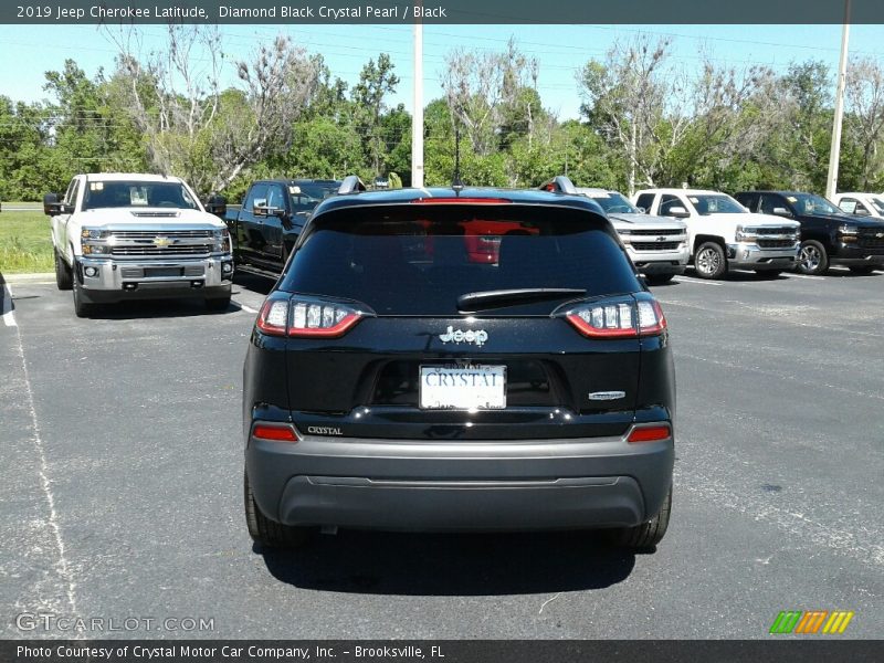 Diamond Black Crystal Pearl / Black 2019 Jeep Cherokee Latitude