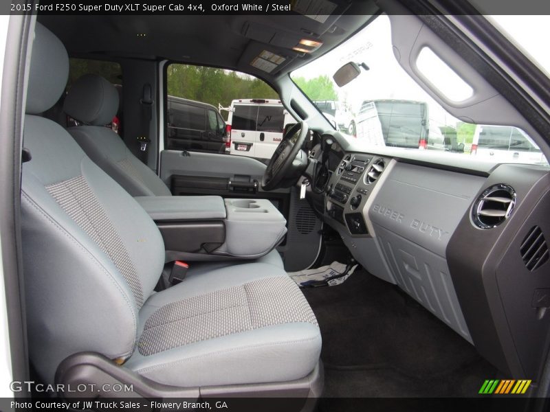 Oxford White / Steel 2015 Ford F250 Super Duty XLT Super Cab 4x4