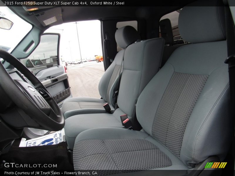 Oxford White / Steel 2015 Ford F250 Super Duty XLT Super Cab 4x4