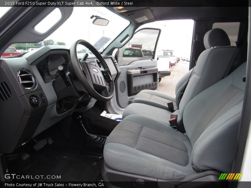 Oxford White / Steel 2015 Ford F250 Super Duty XLT Super Cab 4x4
