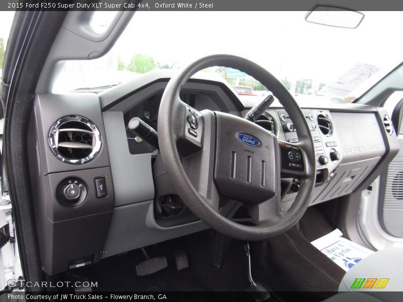 Oxford White / Steel 2015 Ford F250 Super Duty XLT Super Cab 4x4