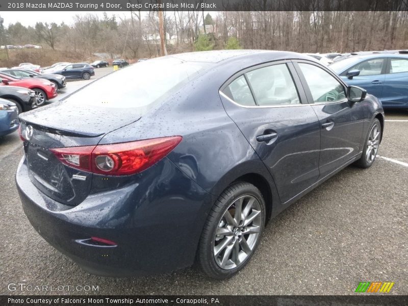 Deep Crystal Blue Mica / Black 2018 Mazda MAZDA3 Touring 4 Door